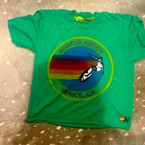 Aviator nation t shirt in green